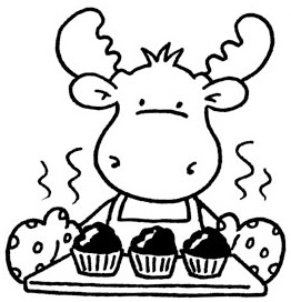 Cartoon Moose Coloring Pages