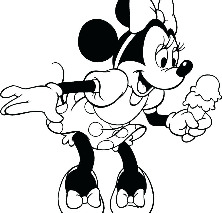 900x864 Coloring Page Minnie Mouse Cartoon Mouse Coloring Pages Free