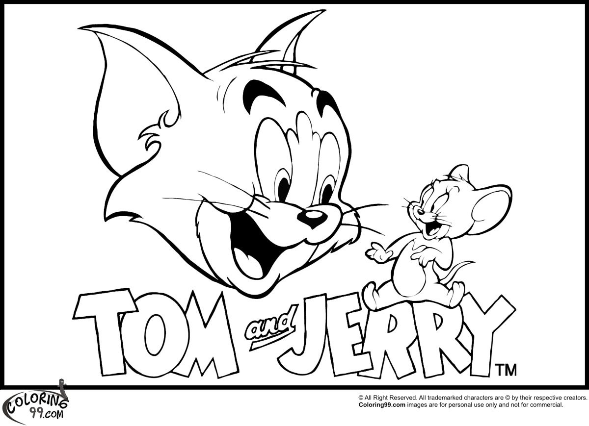 1200x869 New Tom And Jerry Coloring Pages A Group Of Stuff Free Coloring