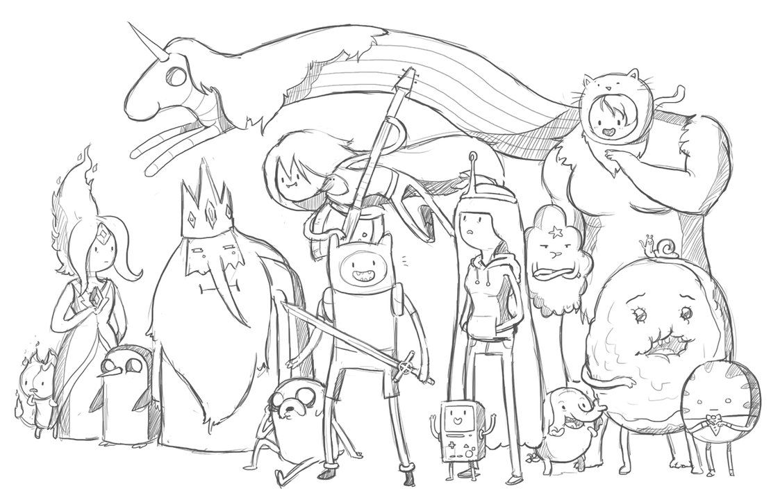 1110x720 Coloring Pages Cartoon Network