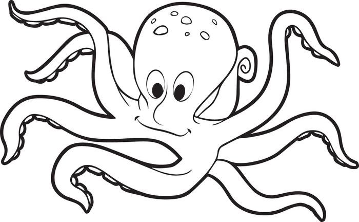700x432 Free Printable Octopus Coloring Page For Kids Within Remodel 13