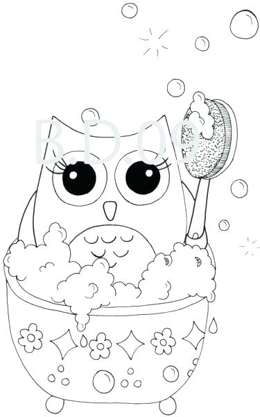 375x600 Cartoon Owl Coloring Pages To Print Amazing Cute Books Sheets