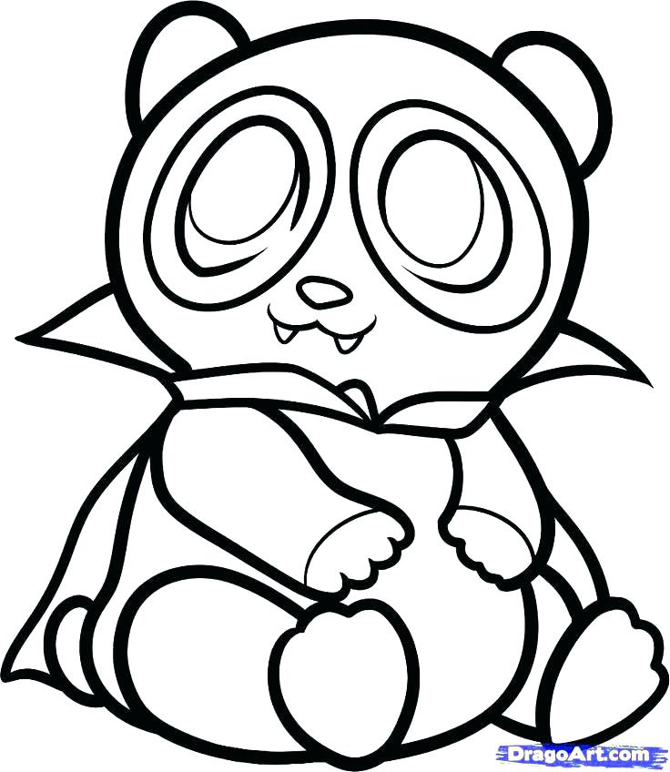 736x848 Coloring Pages Draw A Cartoon Panda Red Panda Coloring Pages Red