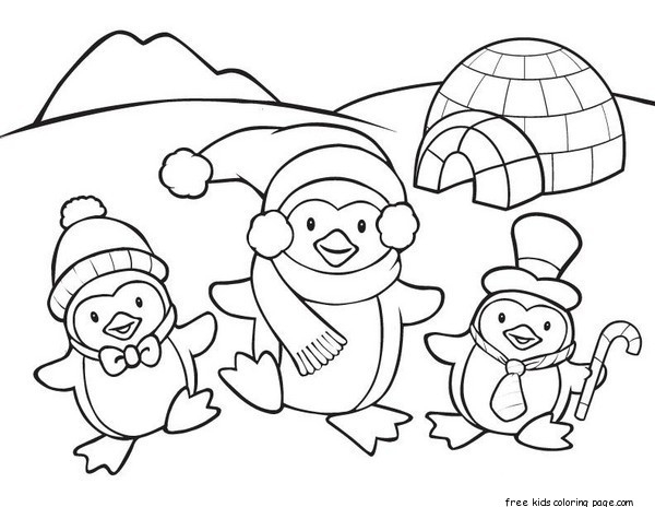 600x464 Cartoon Penguin Coloring Pages Penguin Printable Coloring Pages