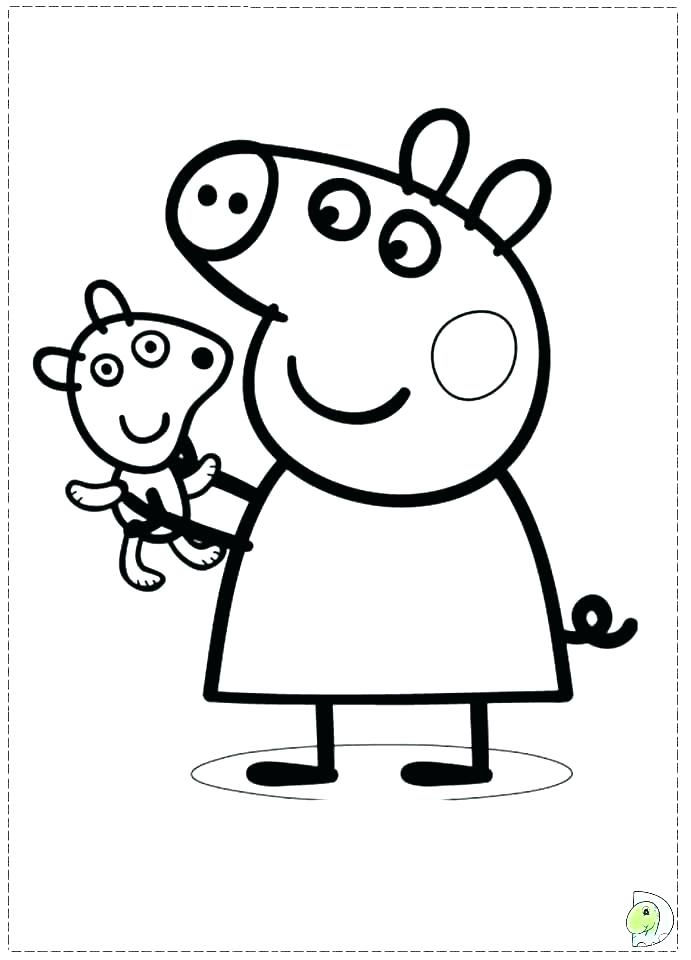 691x960 Cartoon Pig Coloring Pages Cartoon Pig Coloring Pages Cute Pig