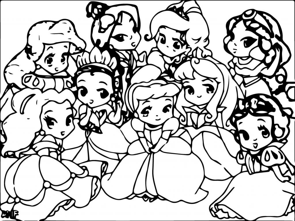 1024x766 Baby Princess Coloring Pages