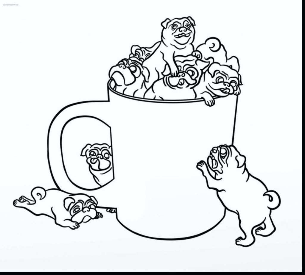 1024x924 Coloring Pages ~ Cute Puppy Coloring Pages Fabulous Pug