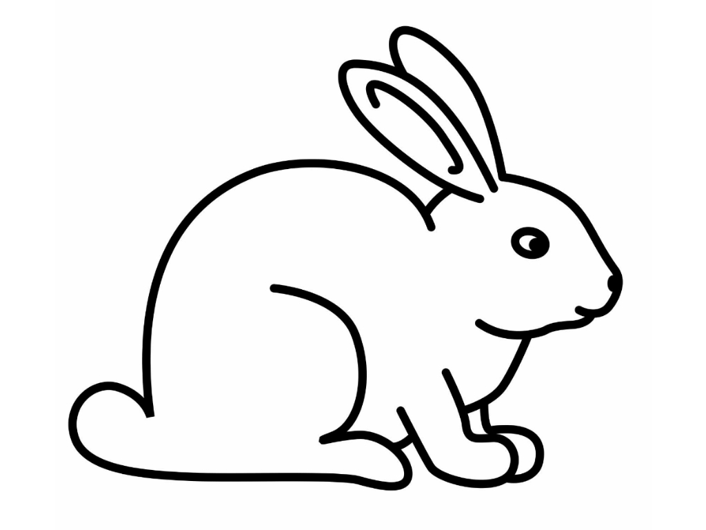 1024x768 Crafty Inspiration Rabbit Coloring Pages For Preschoolers Toddlers