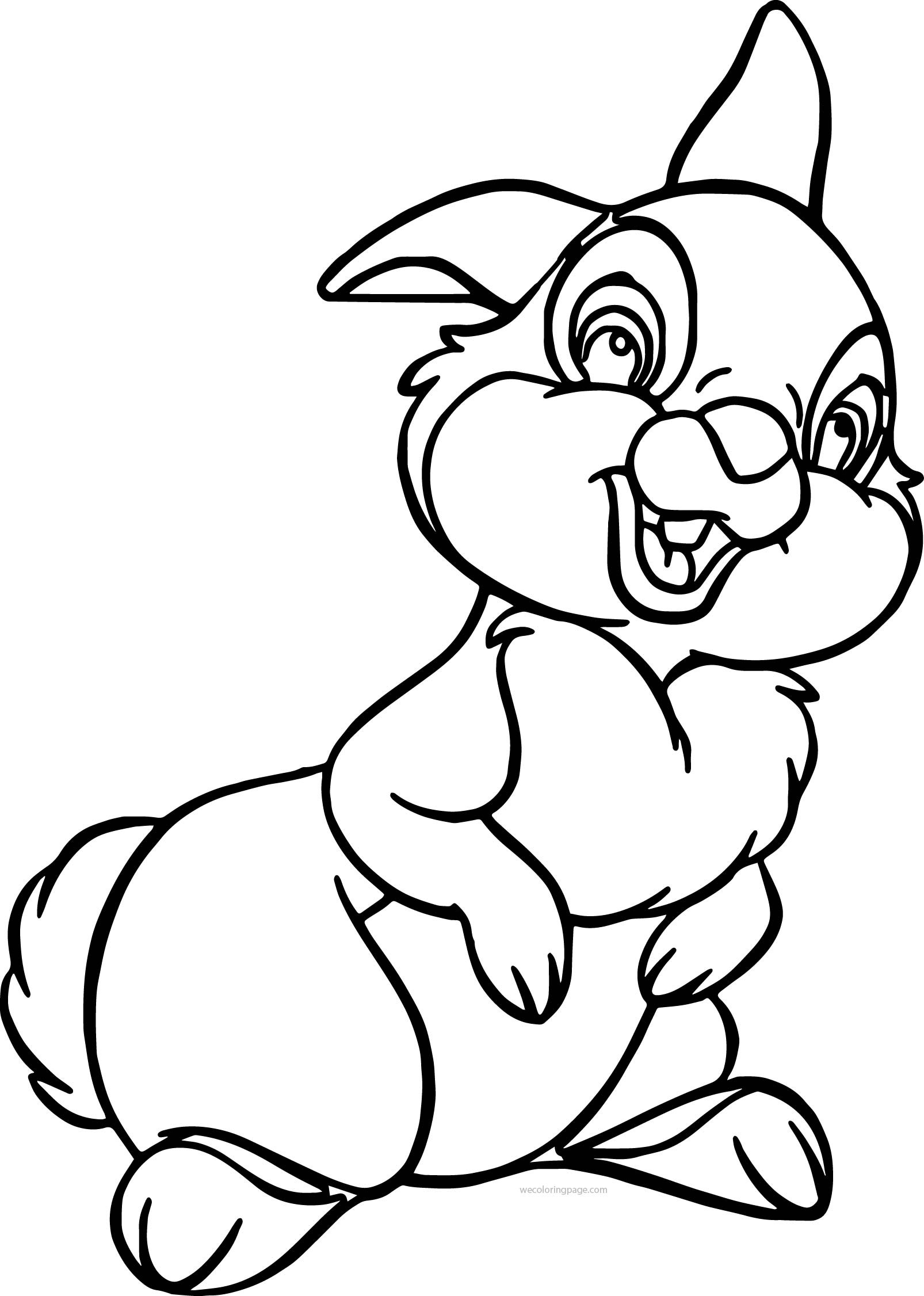 1606x2252 Thumper Rabbit Coloring Pages Best Of A Disney Bambi Thumper Bunny