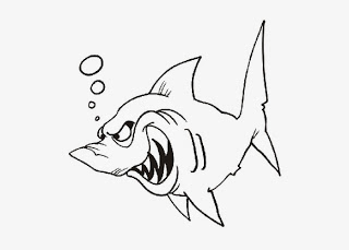 Cartoon Shark Coloring Pages