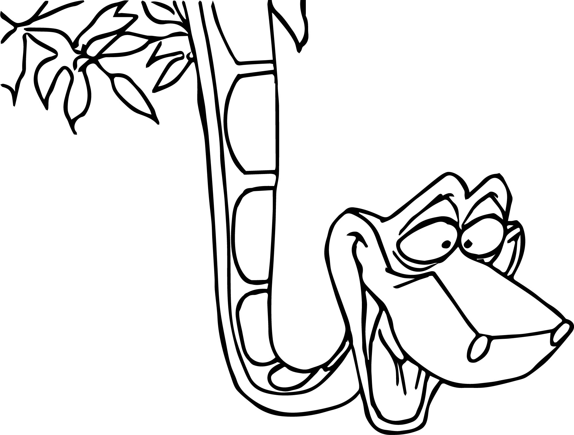 1997x1515 Jungle Book Snake Coloring P On Snake Animals Coloring Pages