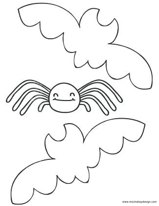 325x420 Coloring Pages Spiders Bats And Spider Coloring Page View Print