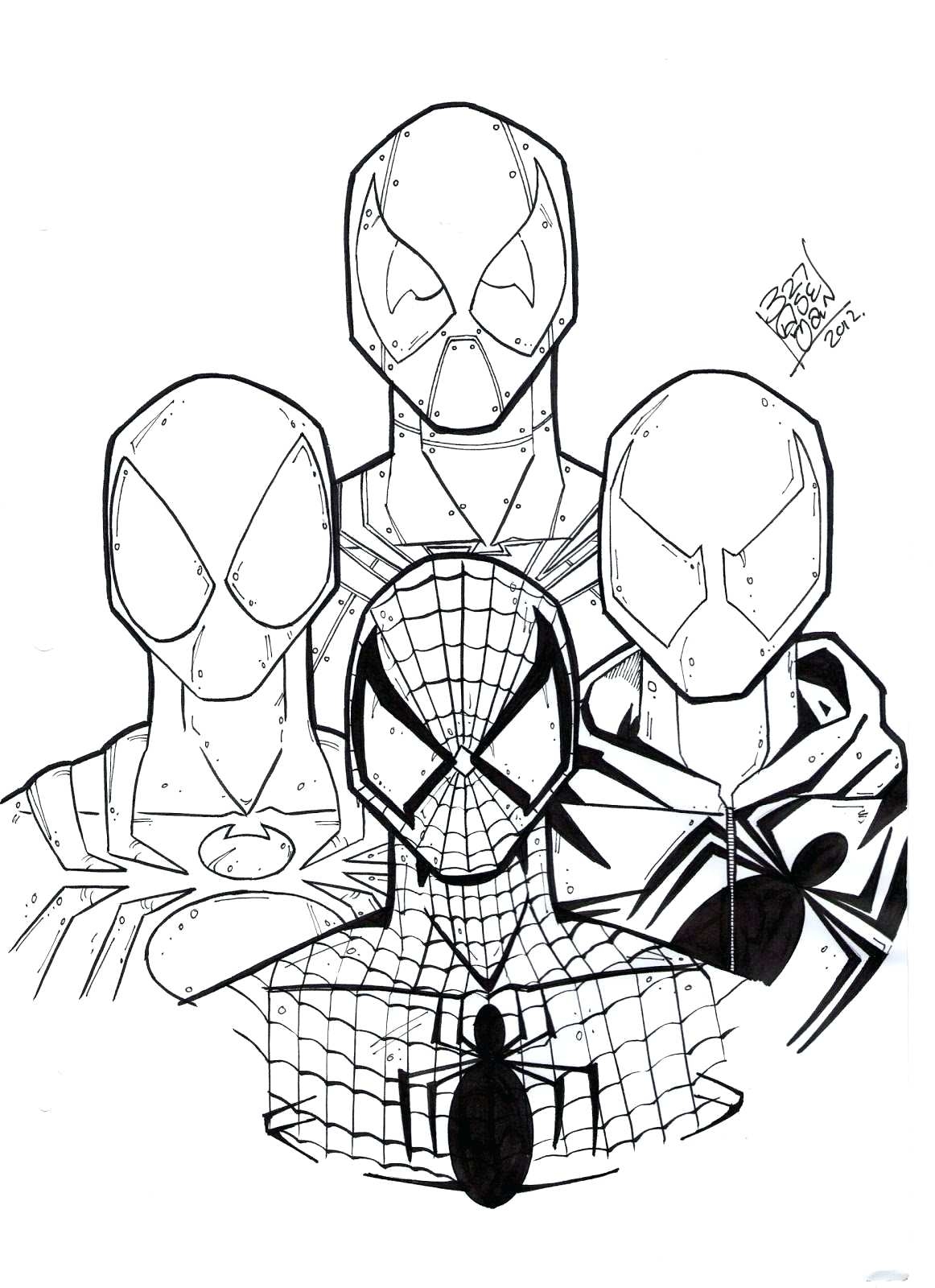 1162x1600 Best Of Spiderman Cartoon Coloring Pages Collection Printable