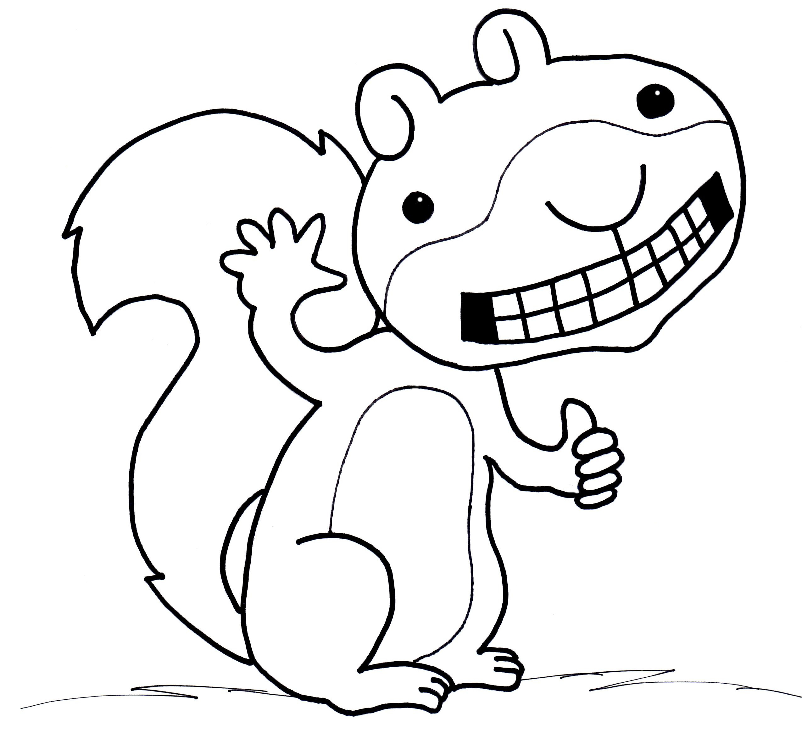 2550x2331 Largest Squirrel Coloring Page Squirrels Pages