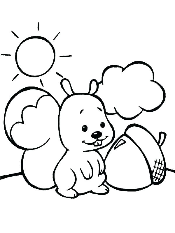 600x800 Squirrel Coloring Page Grey Squirrel Coloring Page Cute Squirrel