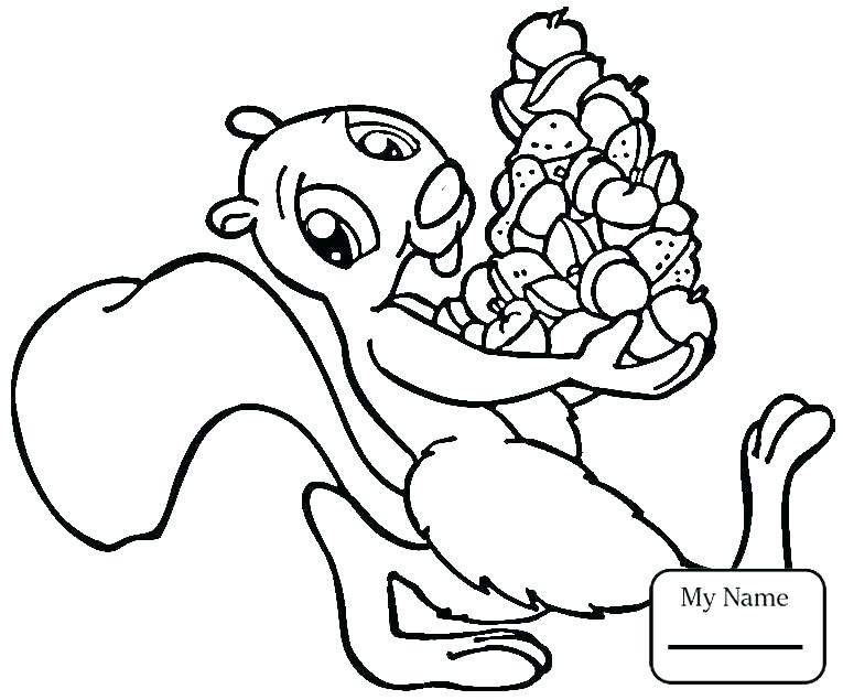 765x635 Squirrel Coloring Pages Flying Squirrel Coloring Page Free Scaredy