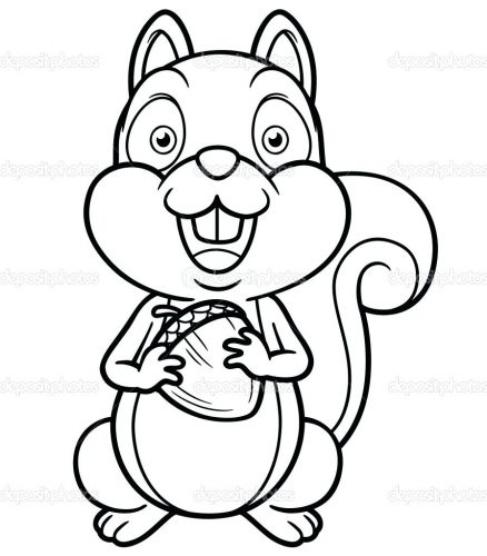 438x500 Coloring Pages Squirrel Coloring Pages. Squirrel Coloring Pages