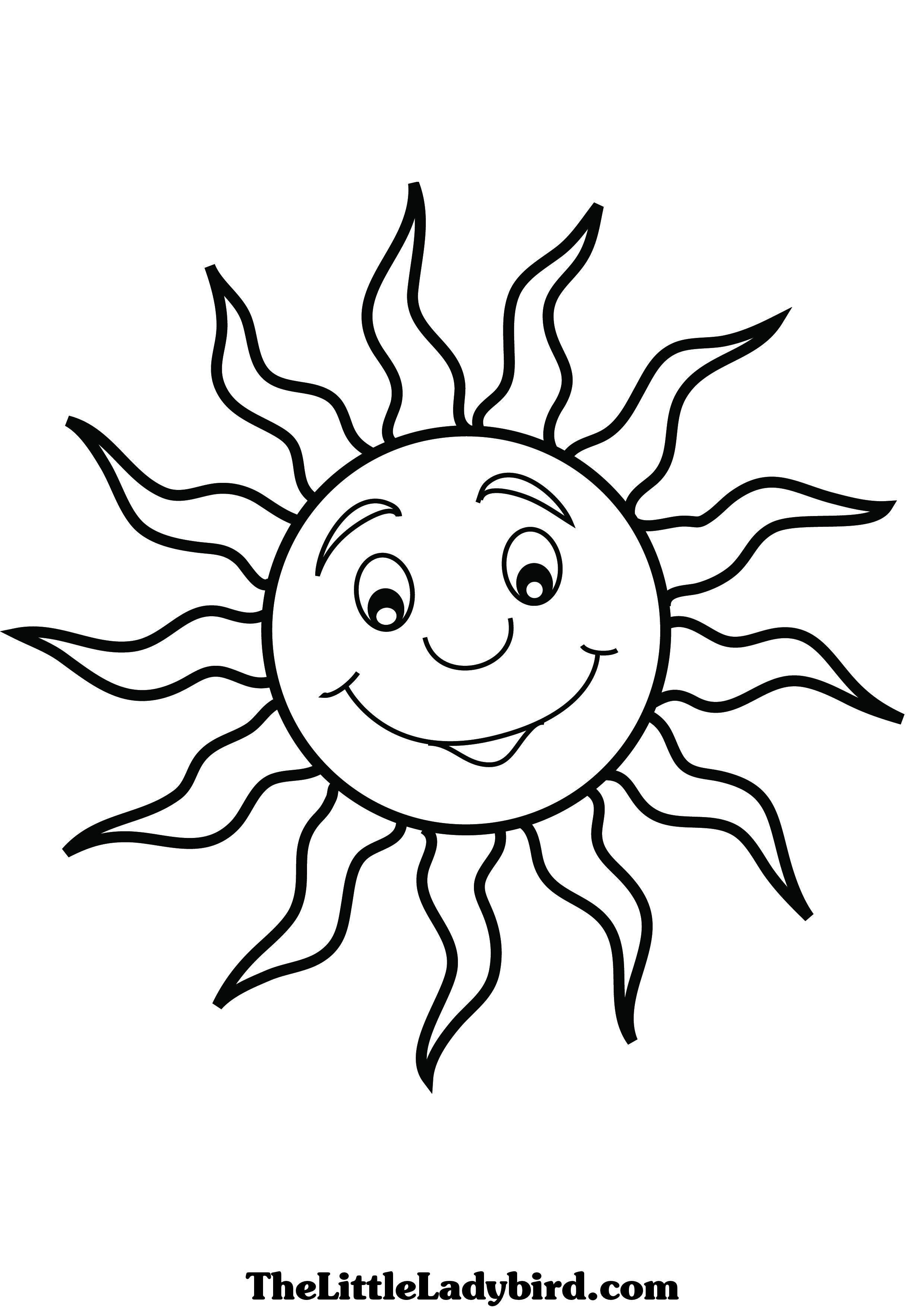 2480x3508 Sun Coloring Pages Behind The Clouds Coloringstar Amazing