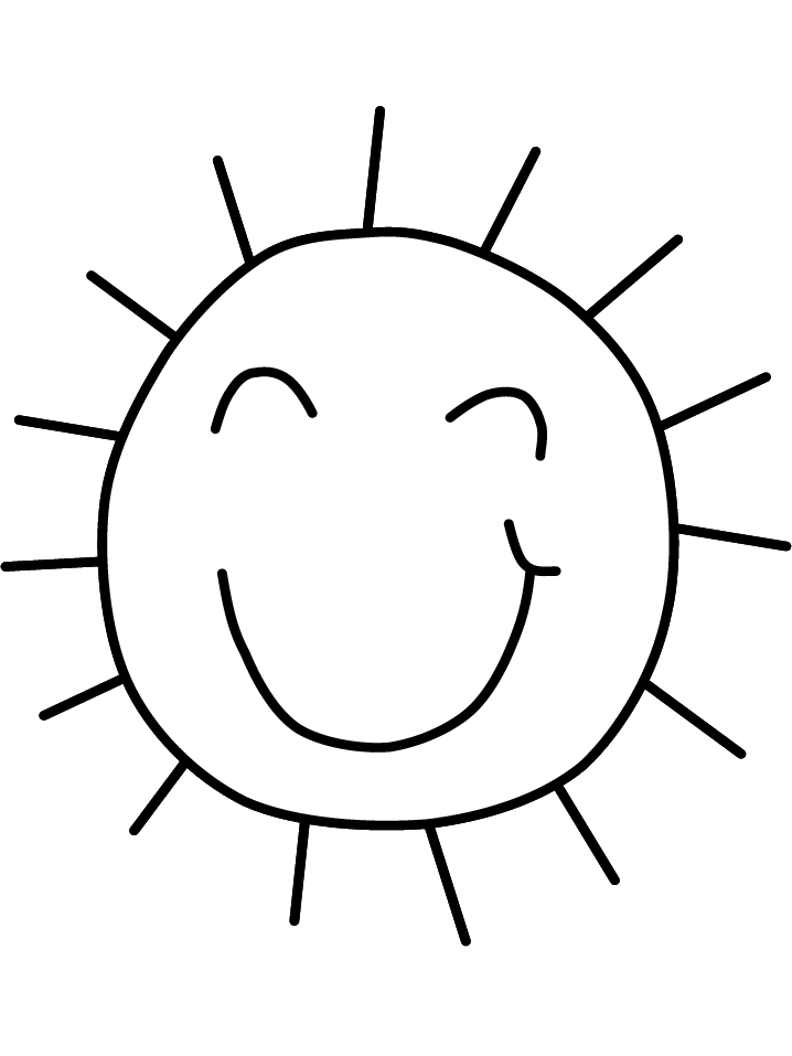718x957 Cartoon Sun Coloring Pages