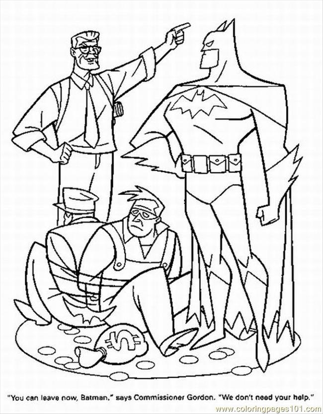 650x835 Superhero 9 Coloring Page