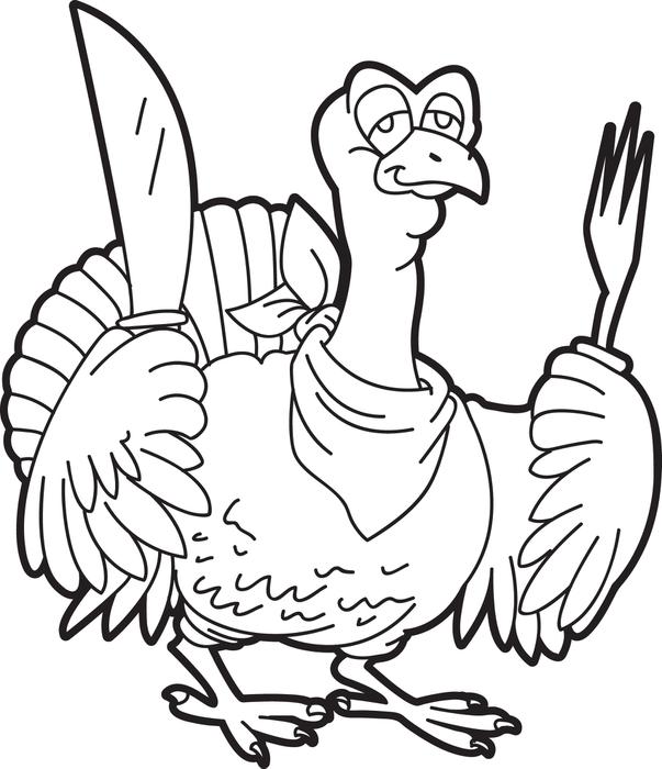 603x700 Turkey Coloring Pictures Coloring Page