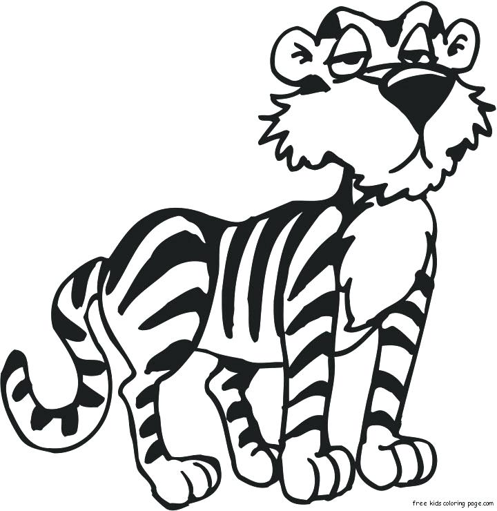 720x740 Cute Tiger Coloring Pages Cute Tiger Coloring Pages Cartoon Tiger
