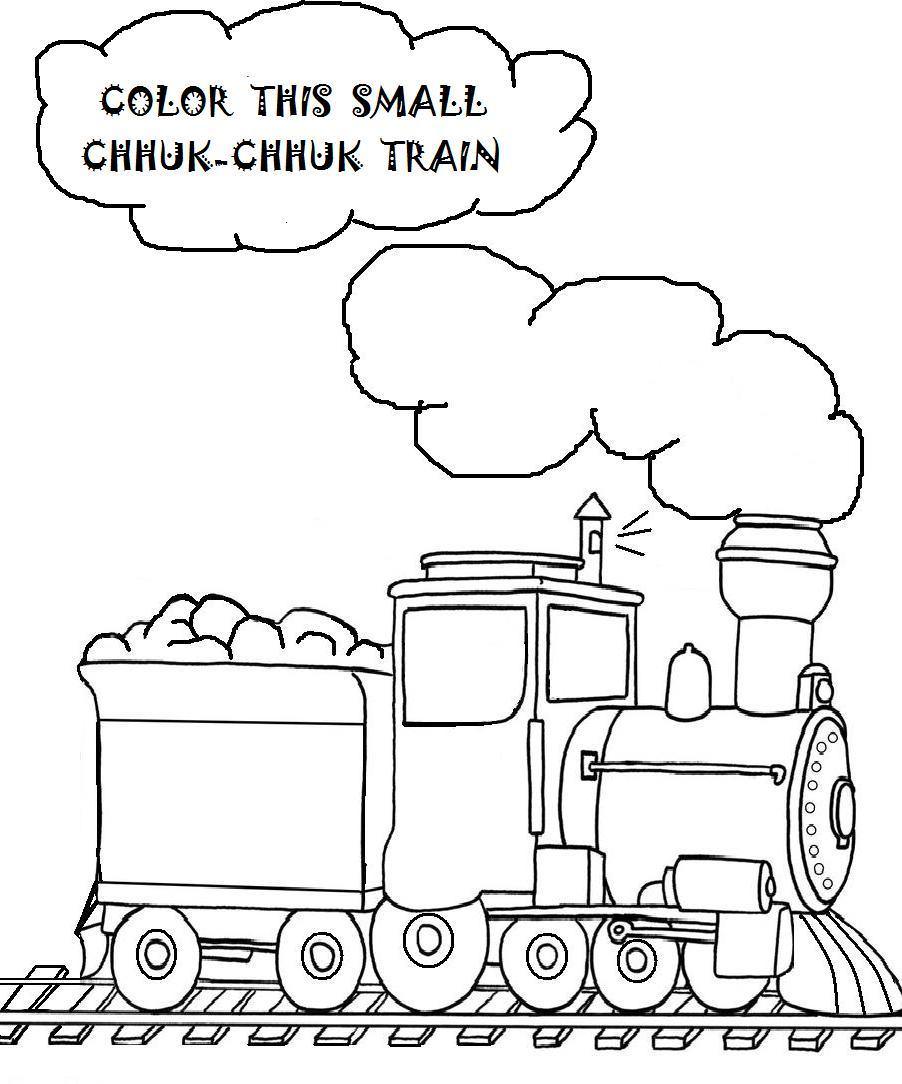 902x1084 Cartoon Train Coloring Pages