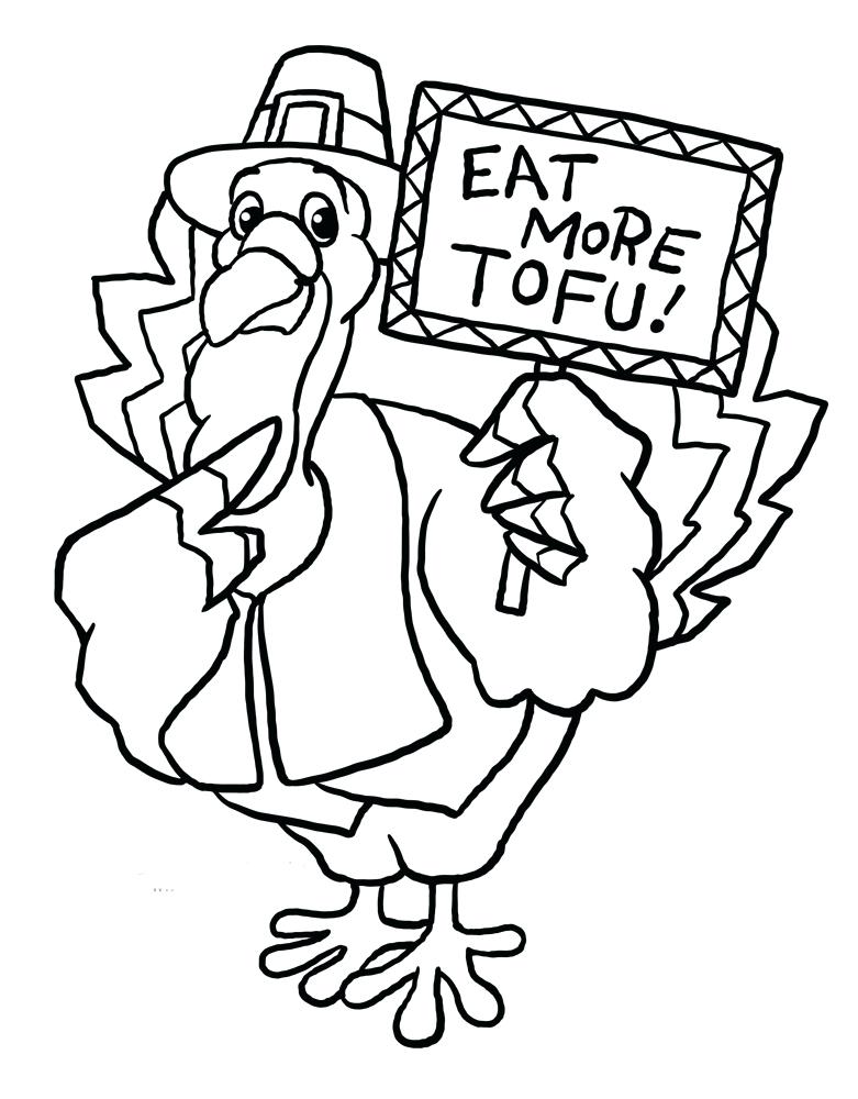 781x1000 Turkey Coloring Picture