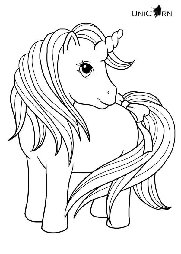 600x840 Unicorn, A Really Cute Girl Unicorn Coloring Page Coloring