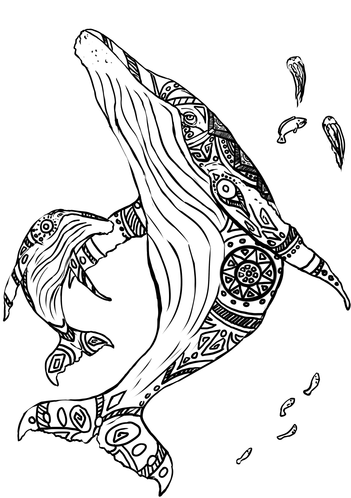 1378x1953 Profitable Whale Colouring Pictures Cute Cartoon Coloring Page