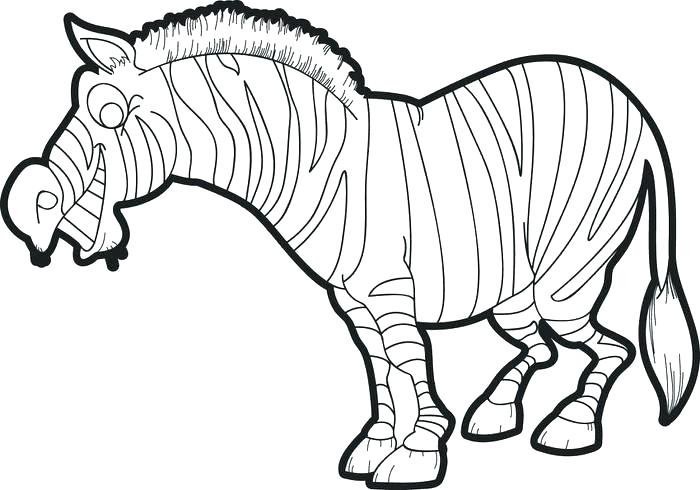 700x490 Funny Zebra Coloring Pages Without Stripes A Baby Little Page