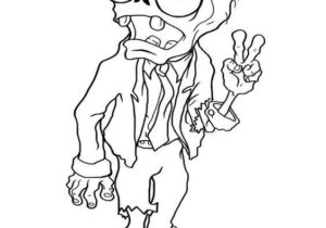 Cartoon Zombie Coloring Pages