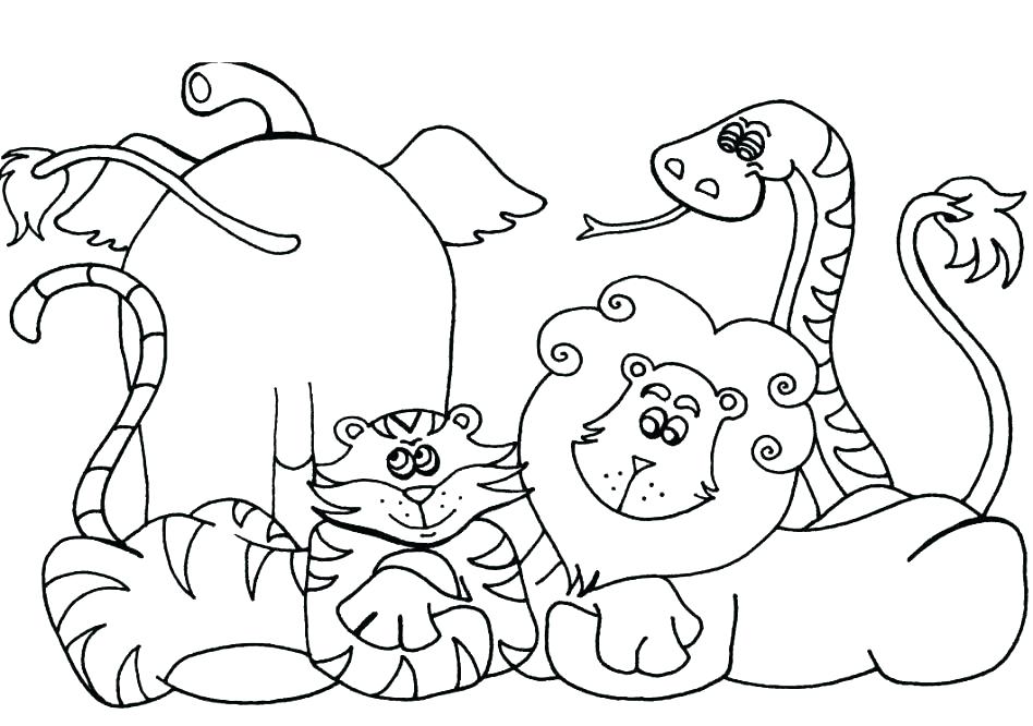 948x666 Animal Coloring Pages To Print Cartoon Animals Coloring Pages