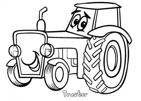 474x338 Top 73 Tractor Coloring Pages