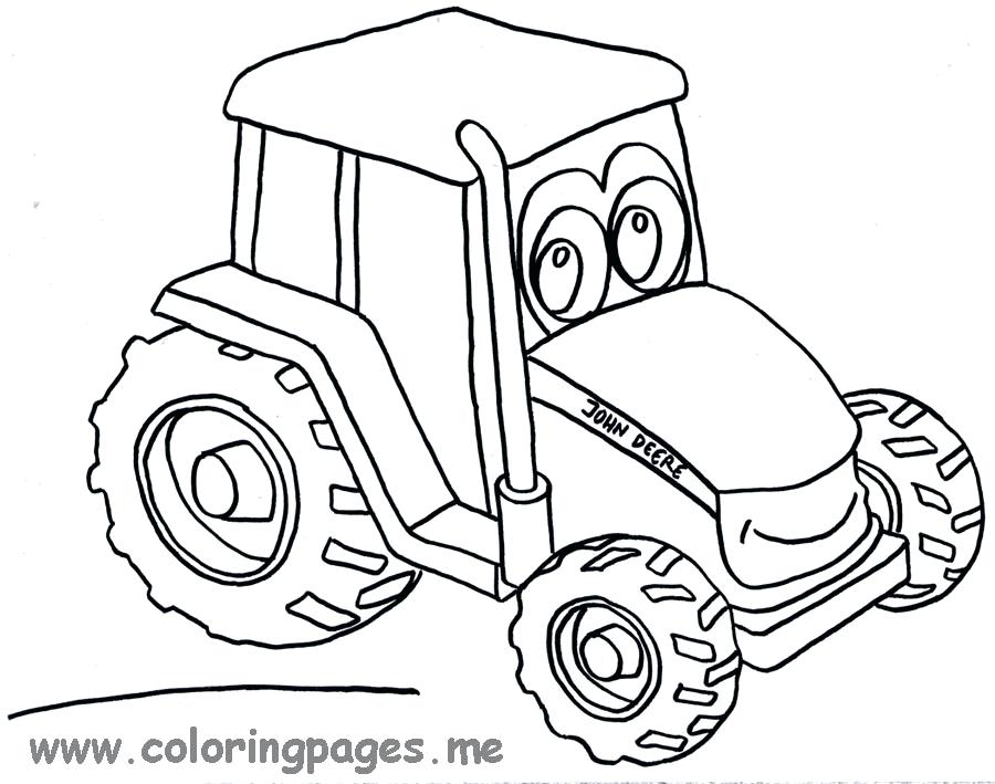 900x709 Tractor Coloring Page Coloring Pages Online Combine Farmer