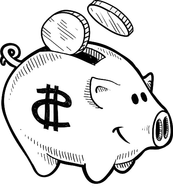 Cashier Coloring Page