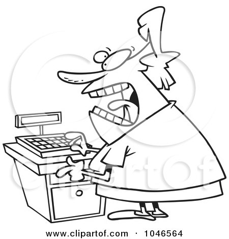 450x470 Royalty Free (Rf) Clip Art Illustration Of A Cartoon Black