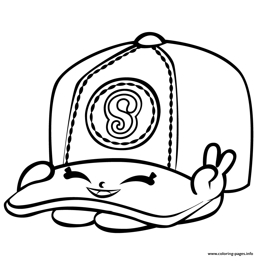 1024x1024 Print Baseball Casper Cap Shopkins Season 3 Coloring Pages New