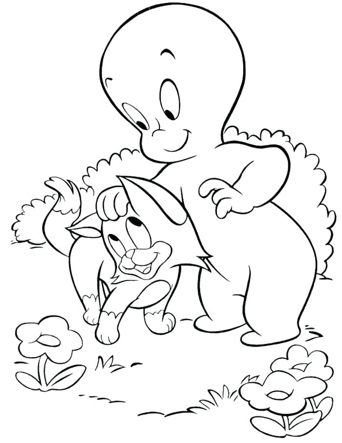 700x905 Casper Coloring Pages The Friendly Ghost Coloring Page Casper