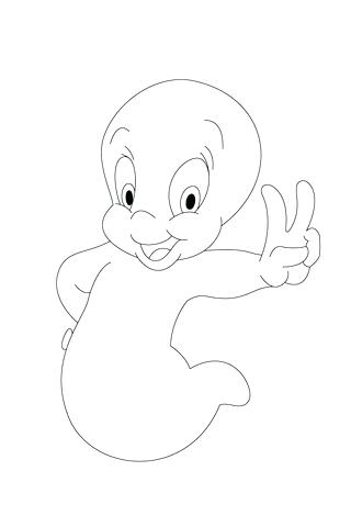 320x480 Casper Coloring Pages Coloring Pages The Friendly Ghost Uncles