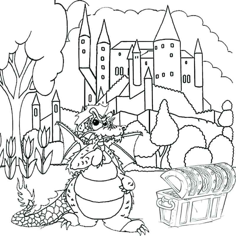 800x800 Castle To Color