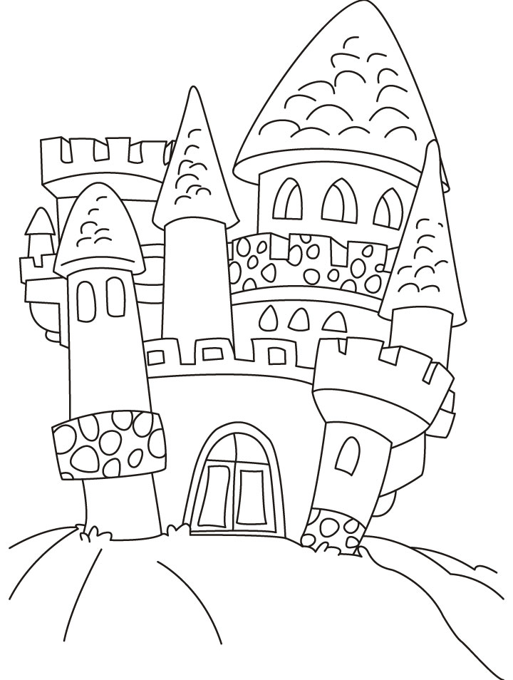 720x954 Old Castle Coloring Pages + Karneval