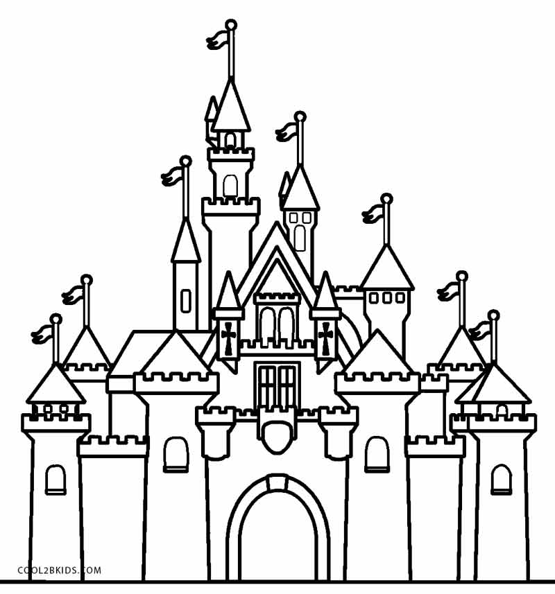 Castle Coloring Pages For Adults