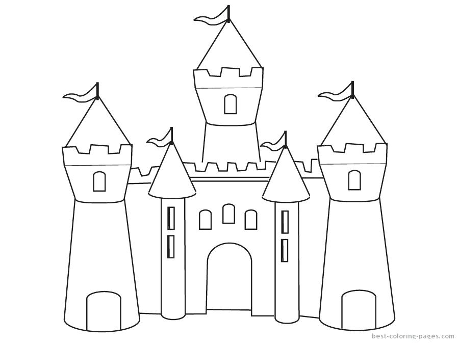 900x675 Free Printable Castle Coloring Pages Printable Sandcastle Coloring