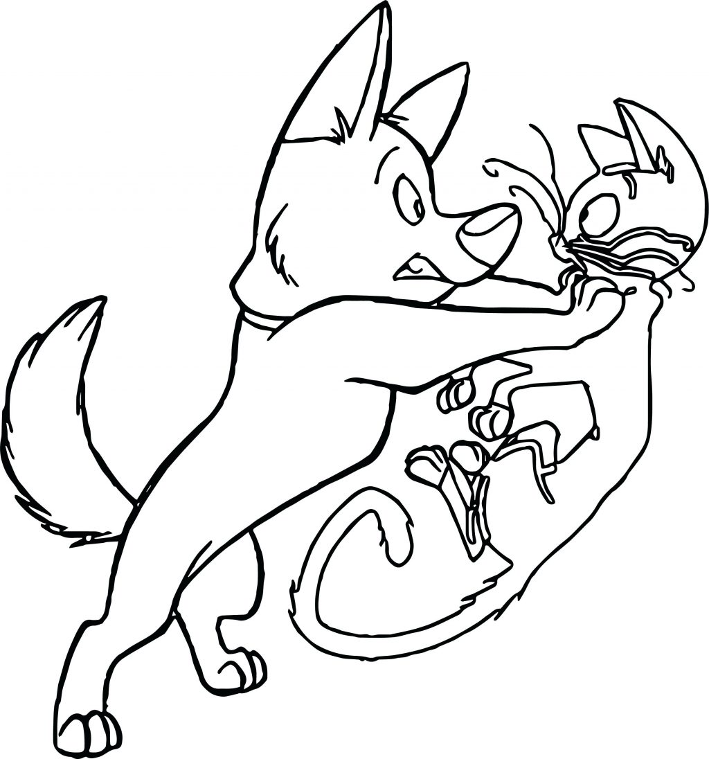 1024x1096 Coloring Page ~ Dog And Cat Coloring Pages Bolt Where Cats Dogs