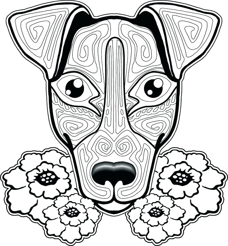 736x793 Cool Free Dog Coloring Pages Dog Color Pages Printable Dog