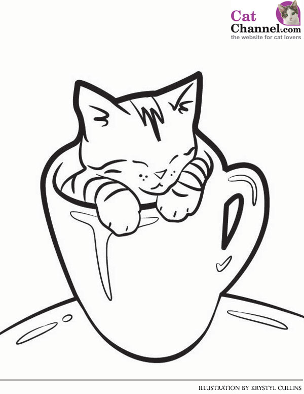 600x776 Sumptuous Design Ideas Coloring Pages Cats Cat Kitten