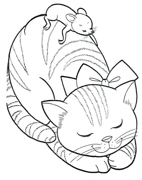 474x603 Christmas Cat Coloring Pages Cat Mouse The Cutest Feline