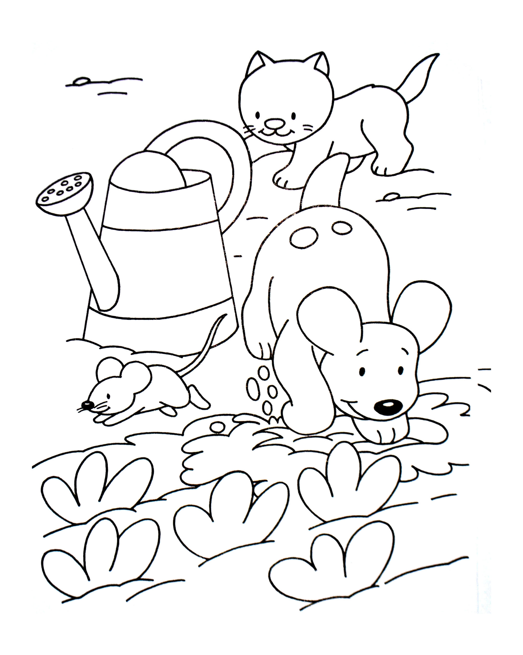 2000x2504 Dog Cat And Mouse