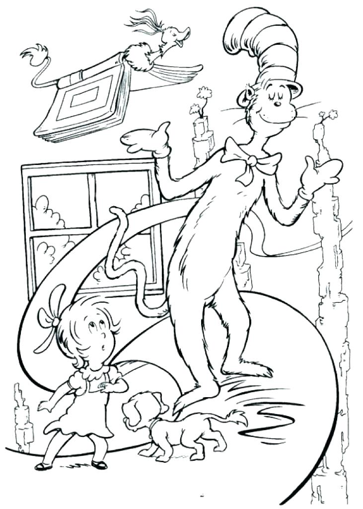 731x1024 Cat And The Hat Coloring Pages This Is Coloring Pages Pictures
